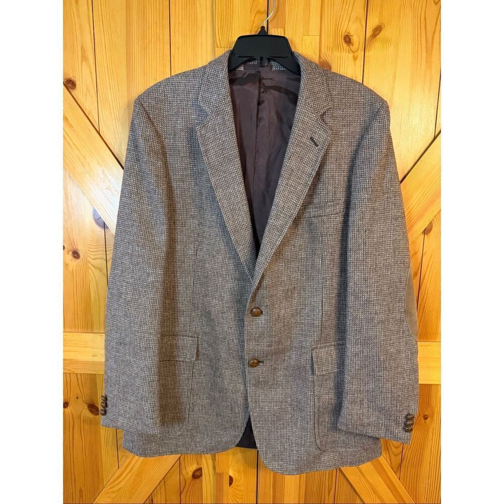 KUPP KUPPENHEIMER MENS WOOL SINGLE BREASTED SPORT COAT 44L 2 BUTTON (6427)